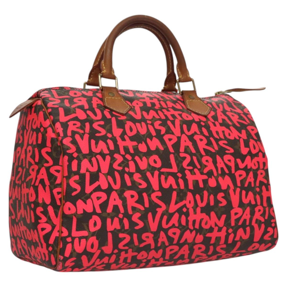 Louis Vuitton Speedy 30 Red Canvas Handbag (Pre-Owned) Size ONE SIZE - 18 Thumbnail