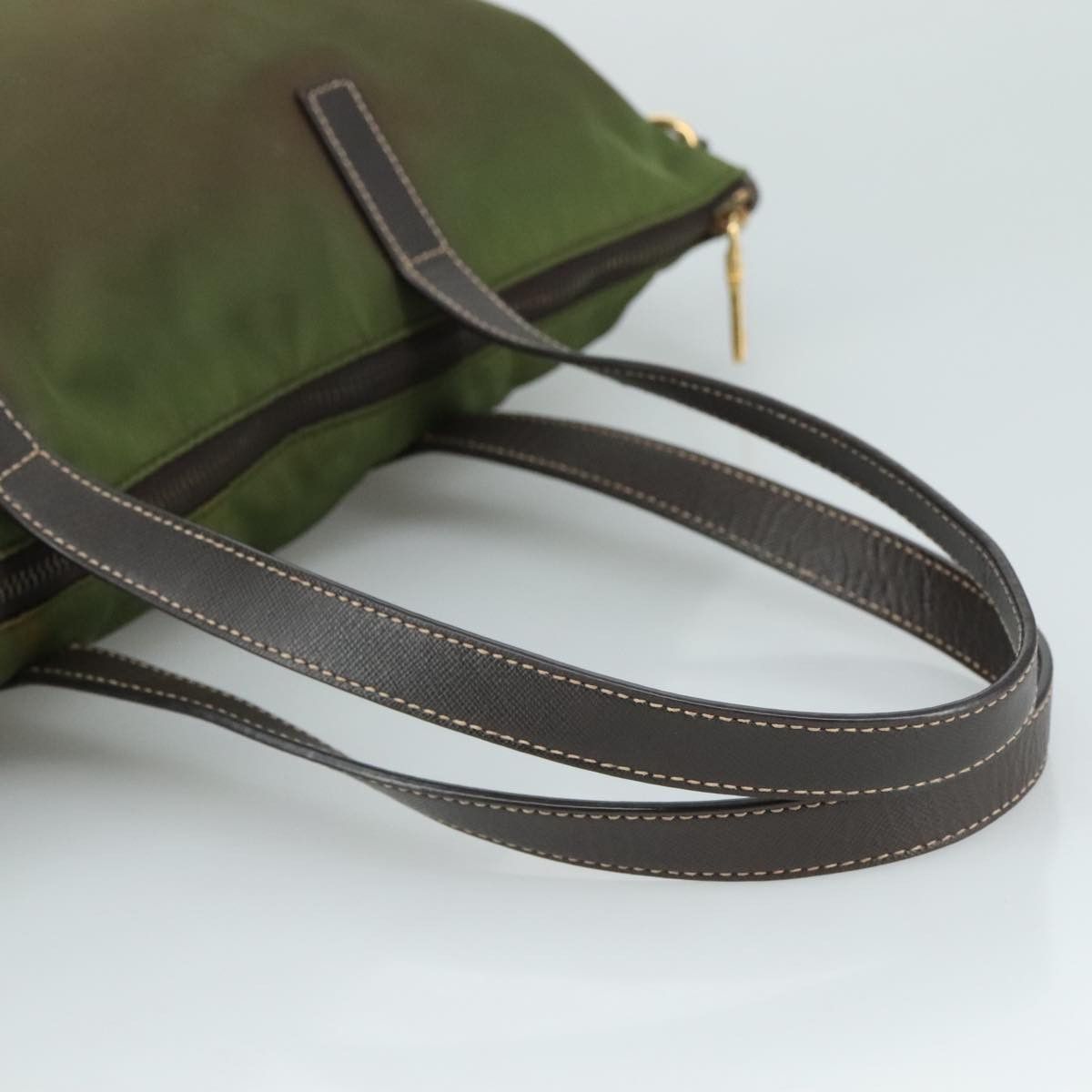 Prada Tessuto Khaki Synthetic Tote Bag (Pre-Owned) Size ONE SIZE - 5 Thumbnail