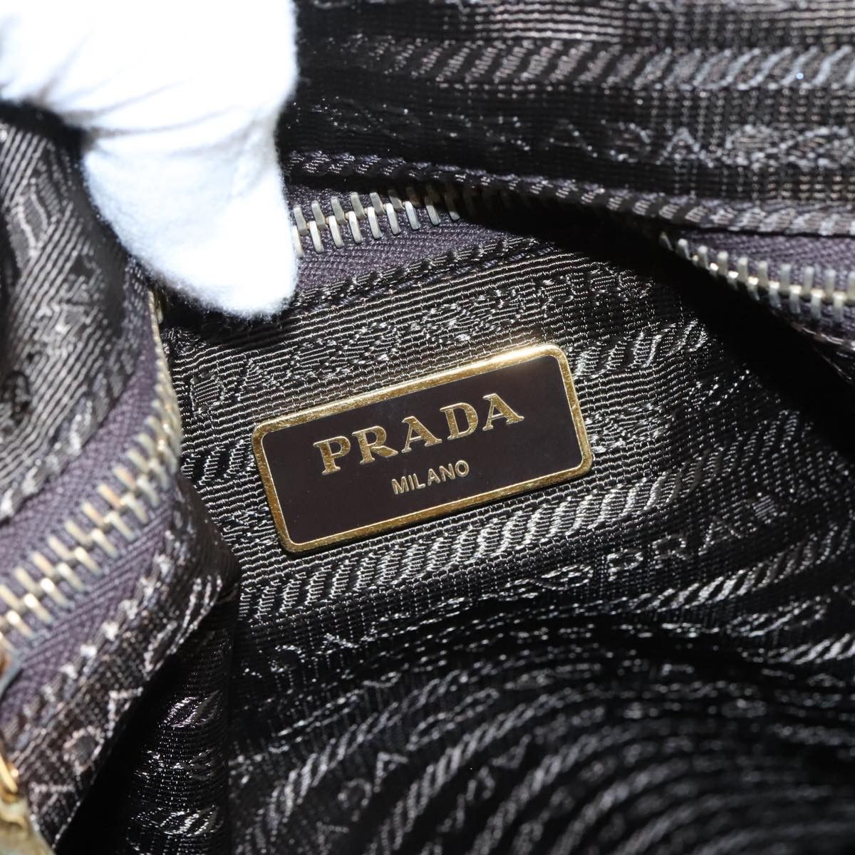 Prada Tessuto Khaki Synthetic Tote Bag (Pre-Owned) Size ONE SIZE - 11 Thumbnail