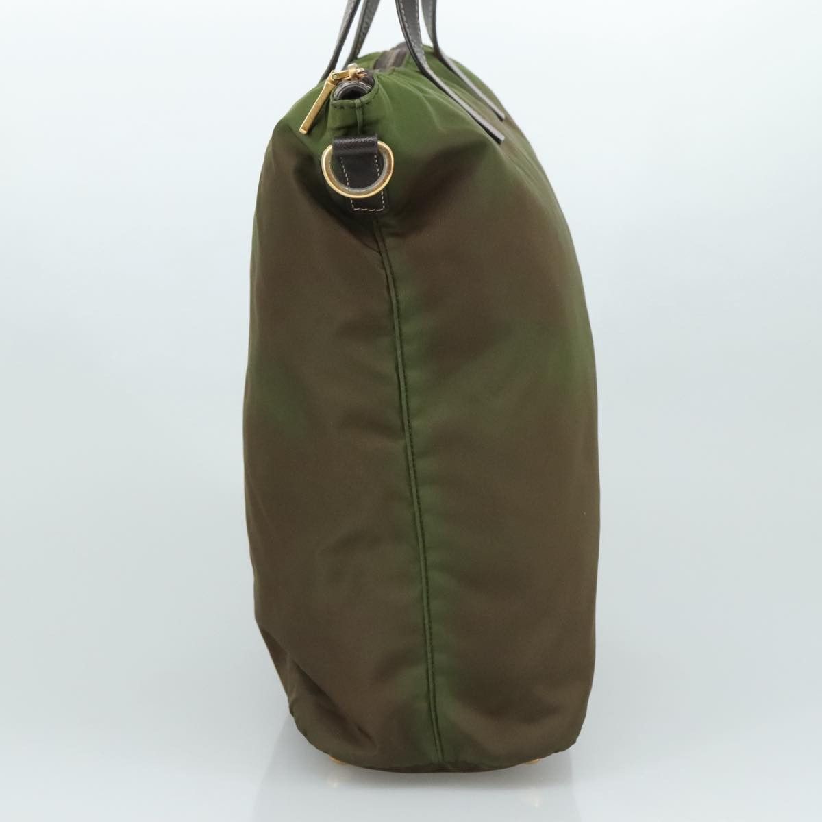 Prada Tessuto Khaki Synthetic Tote Bag (Pre-Owned) Size ONE SIZE - 3 Thumbnail