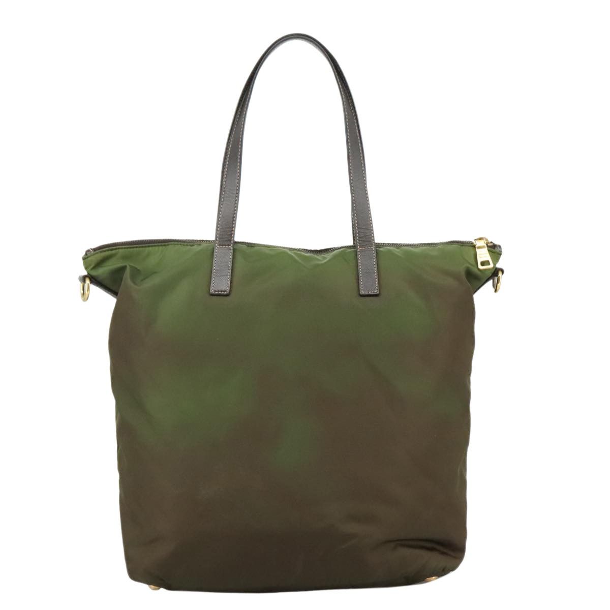 Prada Tessuto Khaki Synthetic Tote Bag (Pre-Owned) Size ONE SIZE - 2 Thumbnail