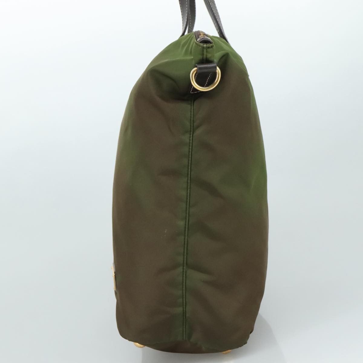 Prada Tessuto Khaki Synthetic Tote Bag (Pre-Owned) Size ONE SIZE - 4 Thumbnail
