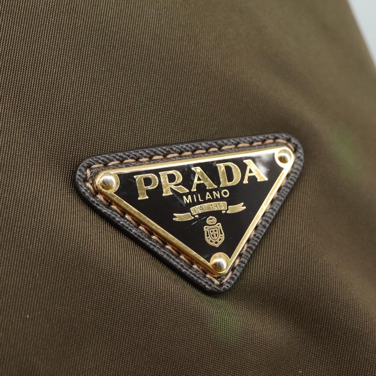 Prada Tessuto Khaki Synthetic Tote Bag (Pre-Owned) Size ONE SIZE - 17 Thumbnail