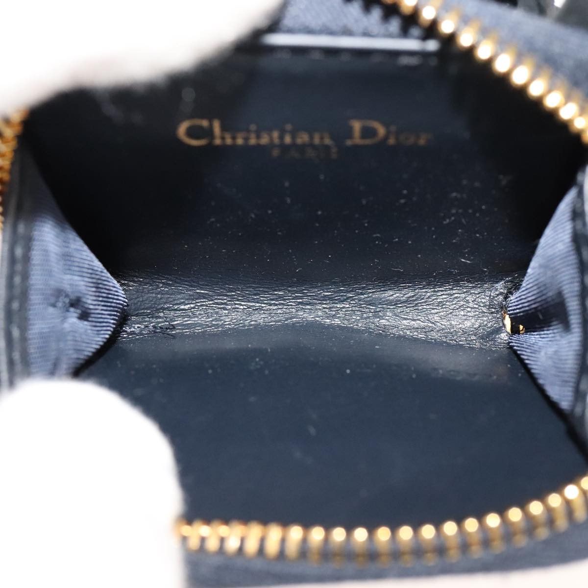 Dior Trotter Navy Canvas Wallet (Pre-Owned) Size ONE SIZE - 12 Thumbnail