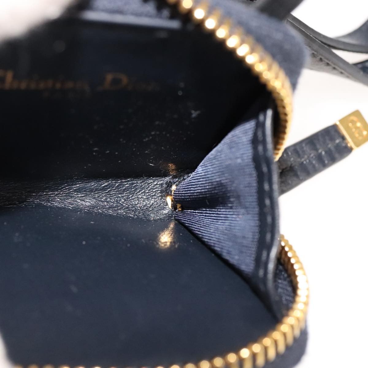 Dior Trotter Navy Canvas Wallet (Pre-Owned) Size ONE SIZE - 19 Thumbnail