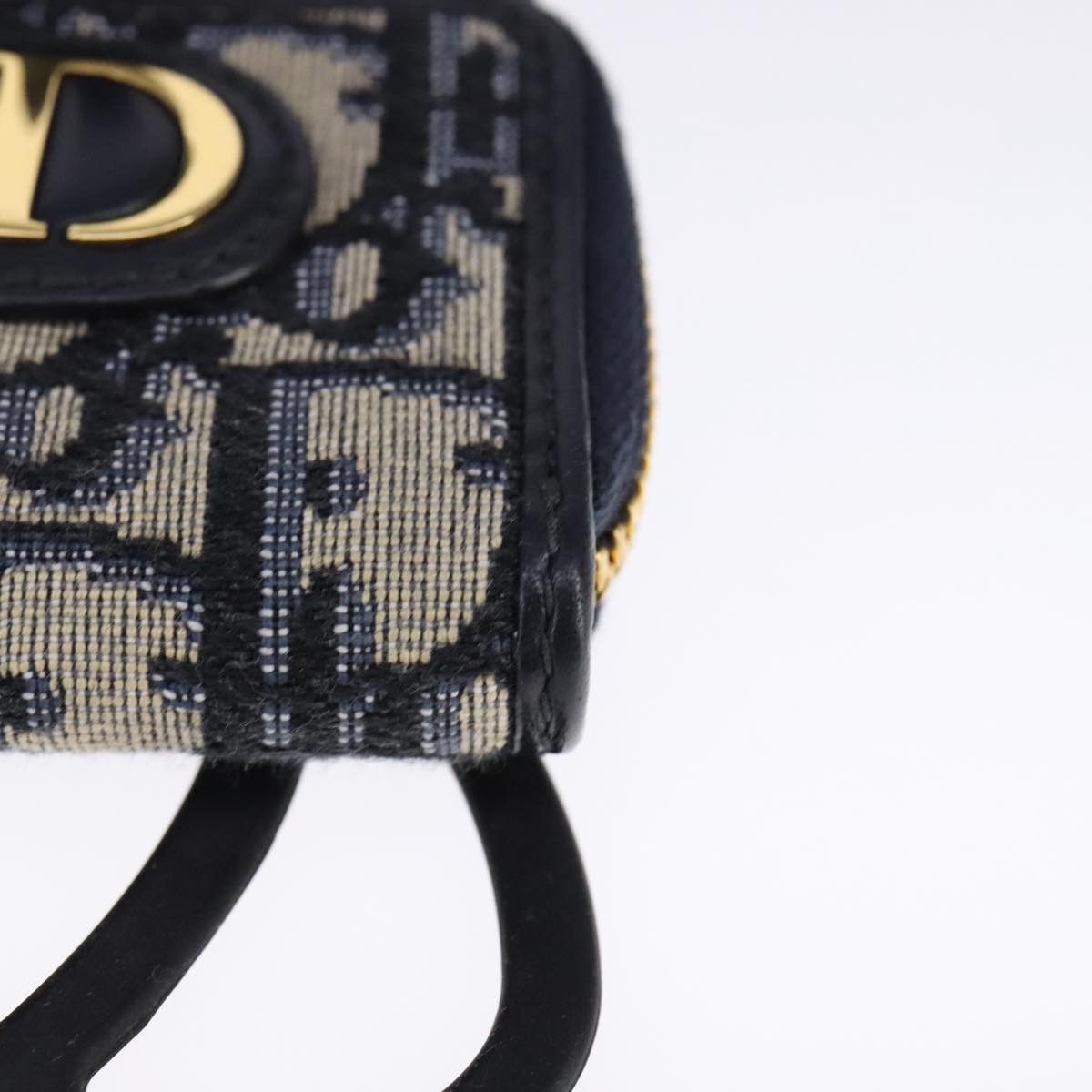 Dior Trotter Navy Canvas Wallet (Pre-Owned) Size ONE SIZE - 7 Thumbnail