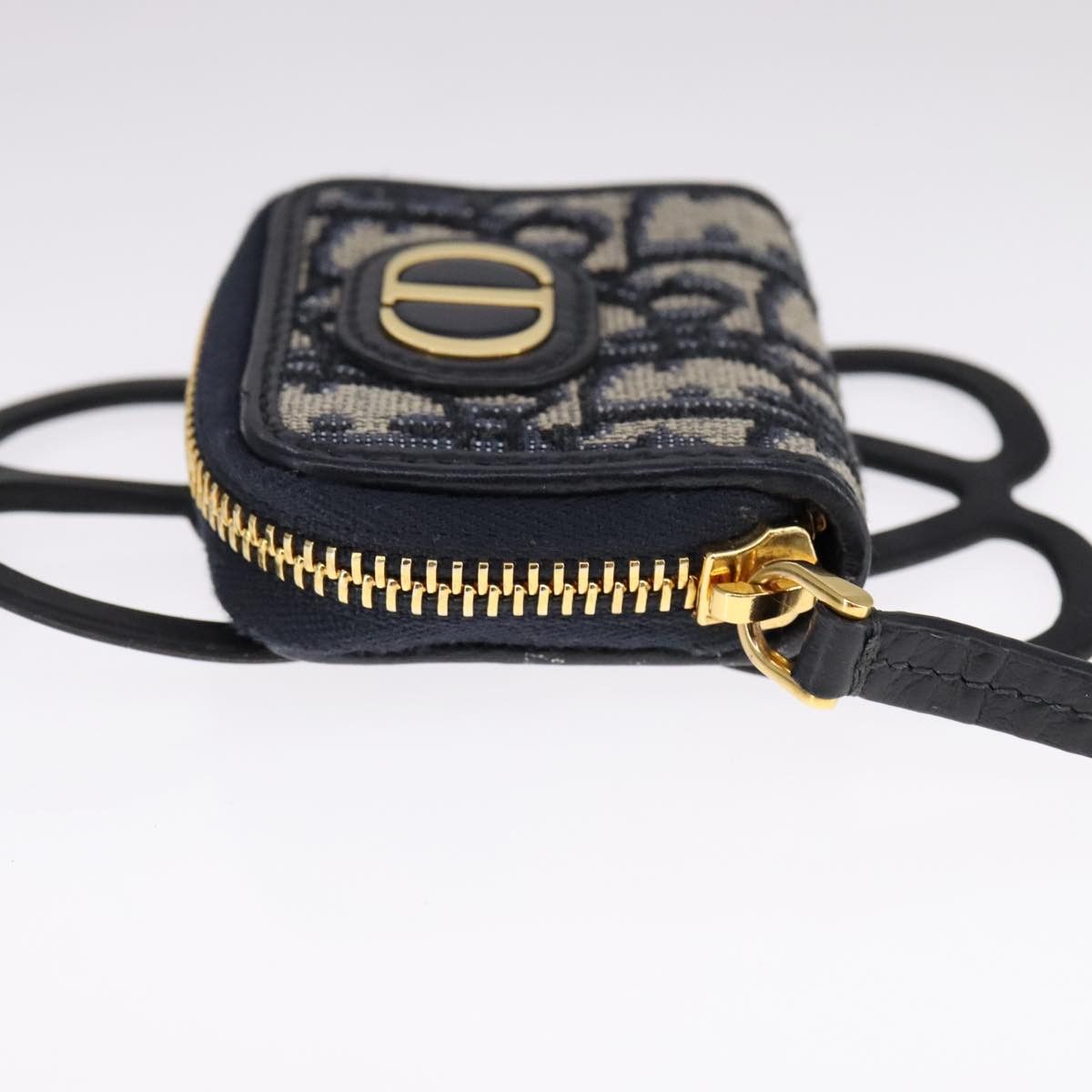 Dior Trotter Navy Canvas Wallet (Pre-Owned) Size ONE SIZE - 3 Thumbnail