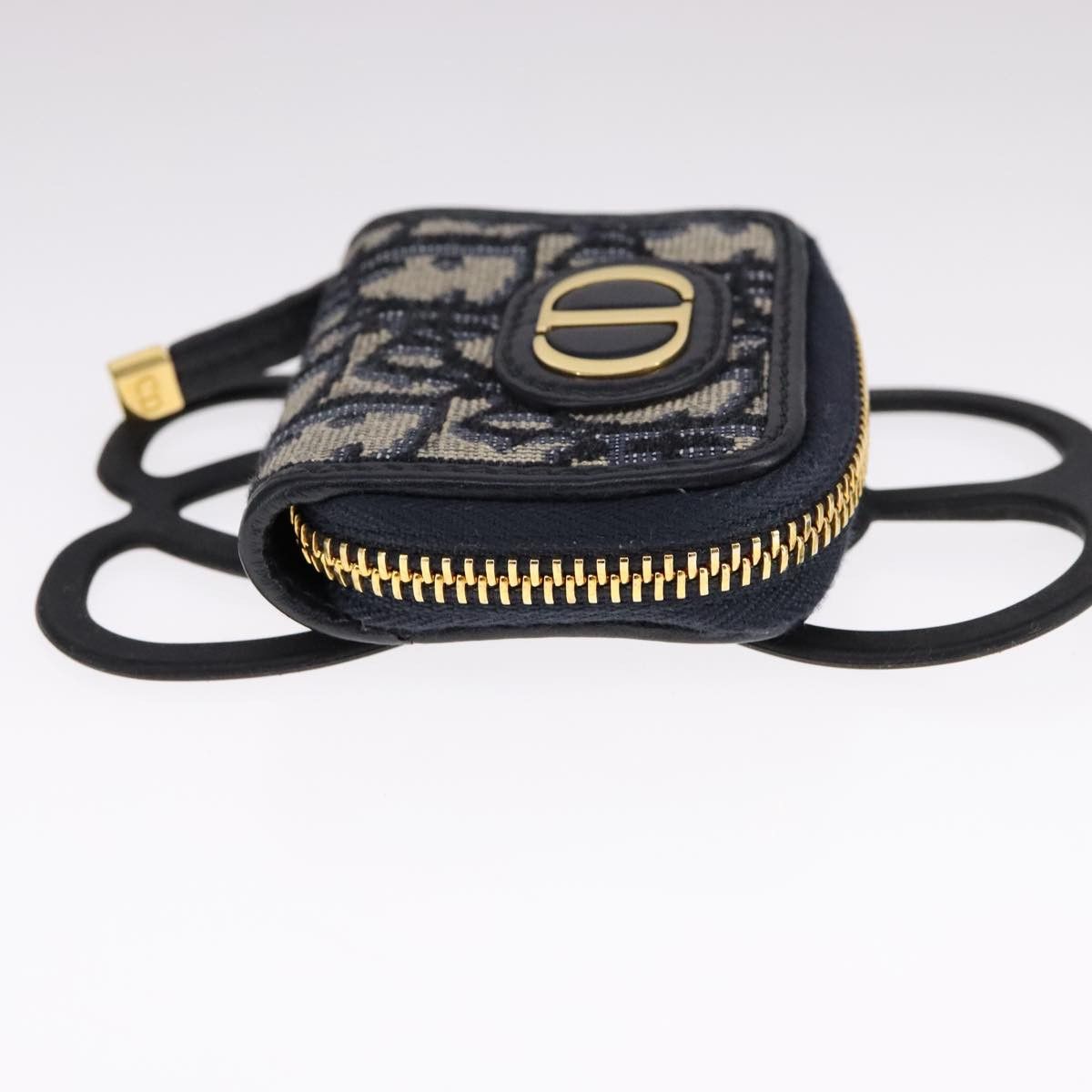 Dior Trotter Navy Canvas Wallet (Pre-Owned) Size ONE SIZE - 4 Thumbnail
