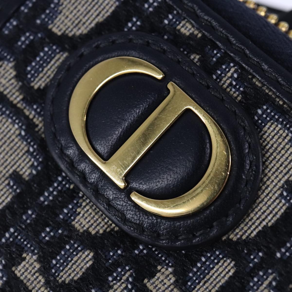 Dior Trotter Navy Canvas Wallet (Pre-Owned) Size ONE SIZE - 10 Thumbnail