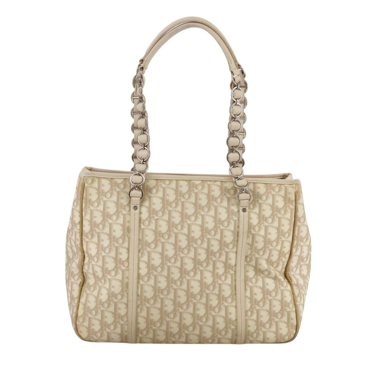 Dior Romantique Beige Canvas Shoulder Bag (Pre-Owned) Size ONE SIZE - 2 Thumbnail