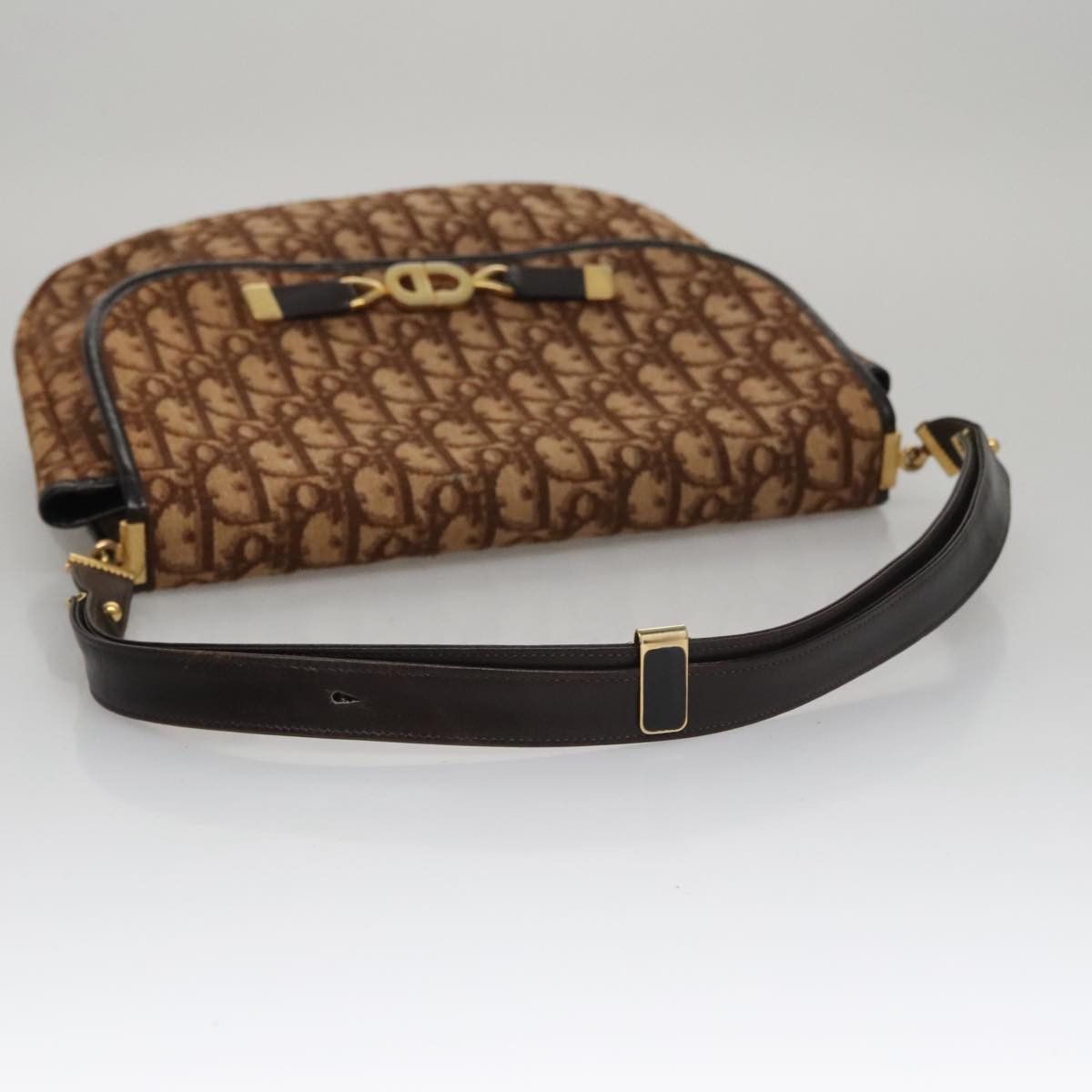 Dior Trotter Brown Canvas Shoulder Bag (Pre-Owned) Size ONE SIZE - 5 Thumbnail