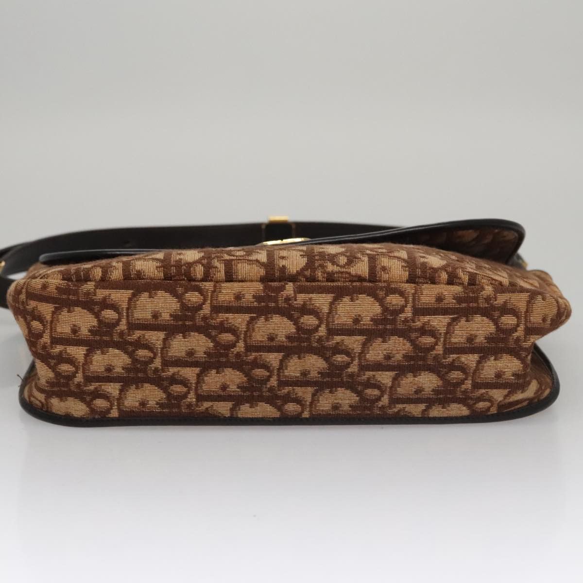 Dior Trotter Brown Canvas Shoulder Bag (Pre-Owned) Size ONE SIZE - 18 Thumbnail
