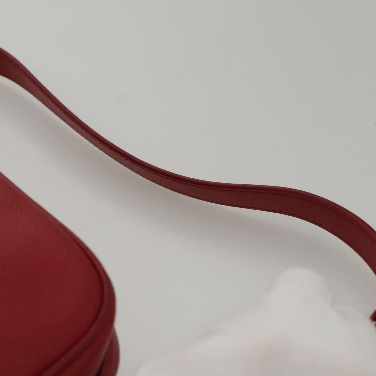 Prada Saffiano Red Leather Shoulder Bag (Pre-Owned) Size ONE SIZE - 7 Thumbnail