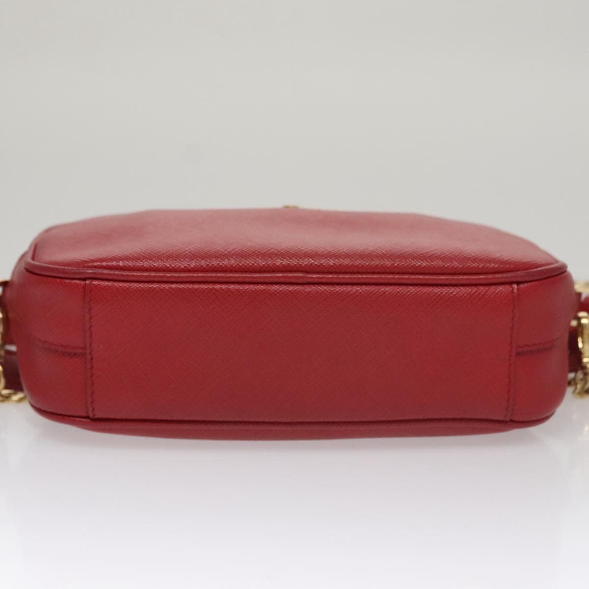 Prada Saffiano Red Leather Shoulder Bag (Pre-Owned) Size ONE SIZE - 19 Thumbnail