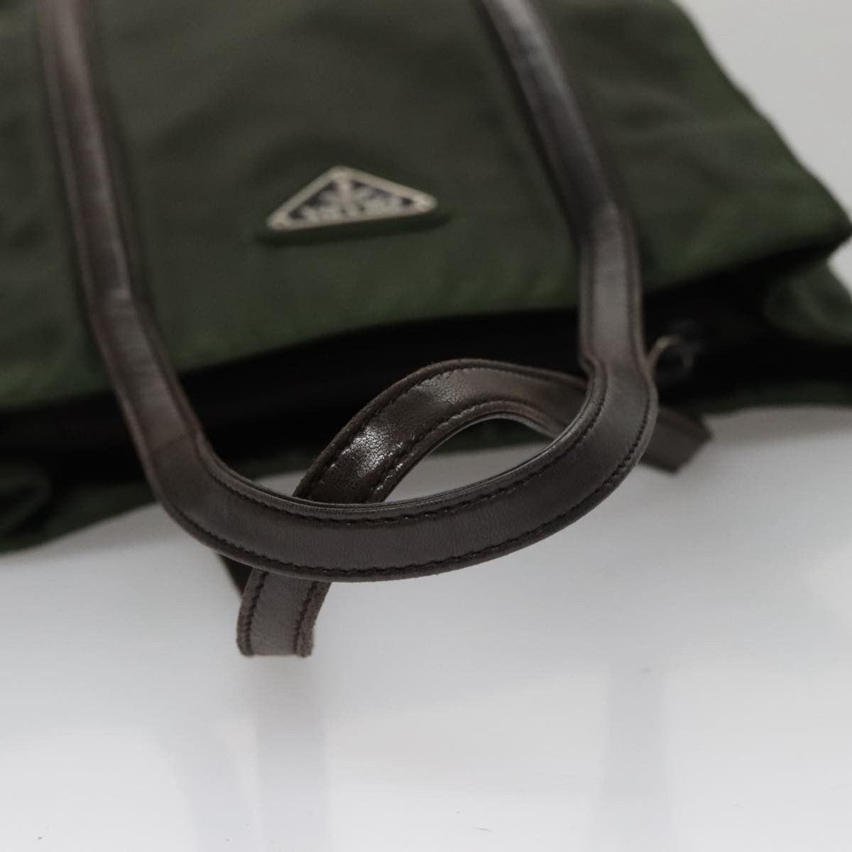 Prada Tessuto Khaki Synthetic Tote Bag (Pre-Owned) Size ONE SIZE - 5 Thumbnail