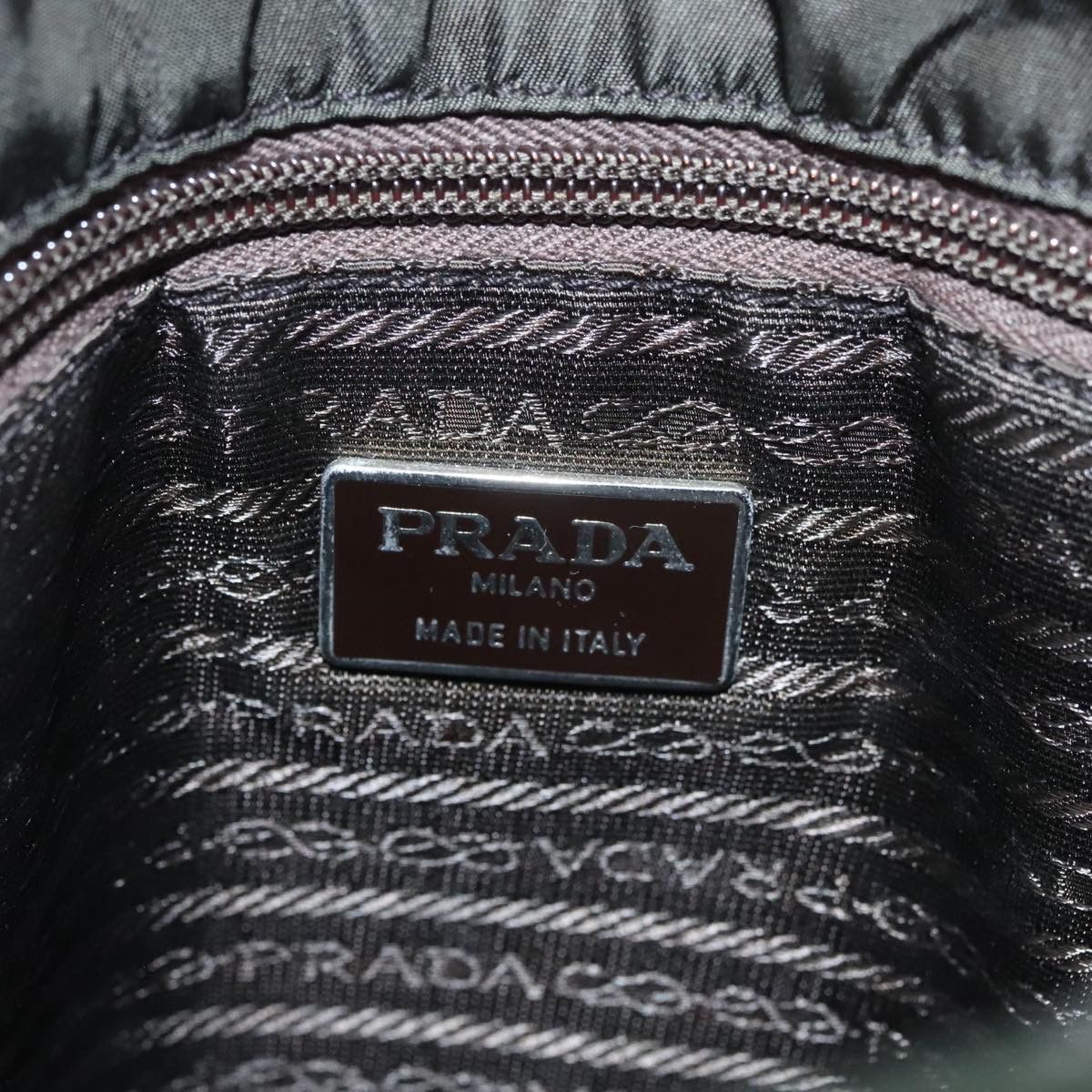 Prada Tessuto Khaki Synthetic Tote Bag (Pre-Owned) Size ONE SIZE - 10 Thumbnail