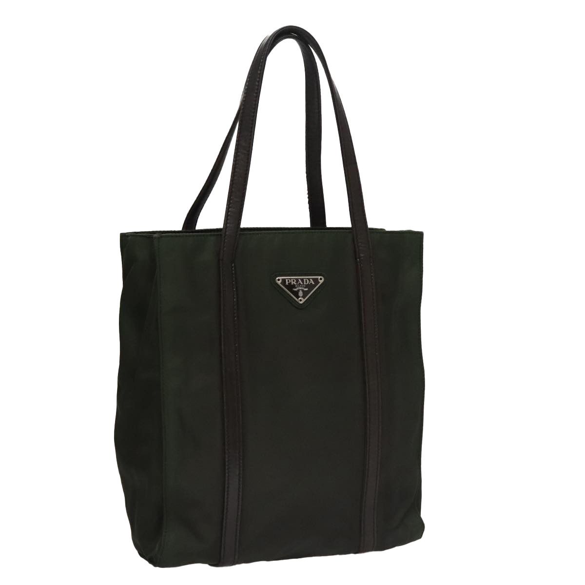 Prada Tessuto Khaki Synthetic Tote Bag (Pre-Owned) Size ONE SIZE - 17 Thumbnail