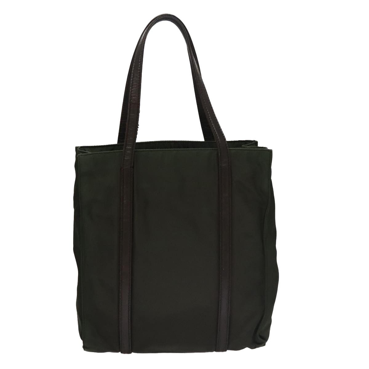 Prada Tessuto Khaki Synthetic Tote Bag (Pre-Owned) Size ONE SIZE - 2 Thumbnail