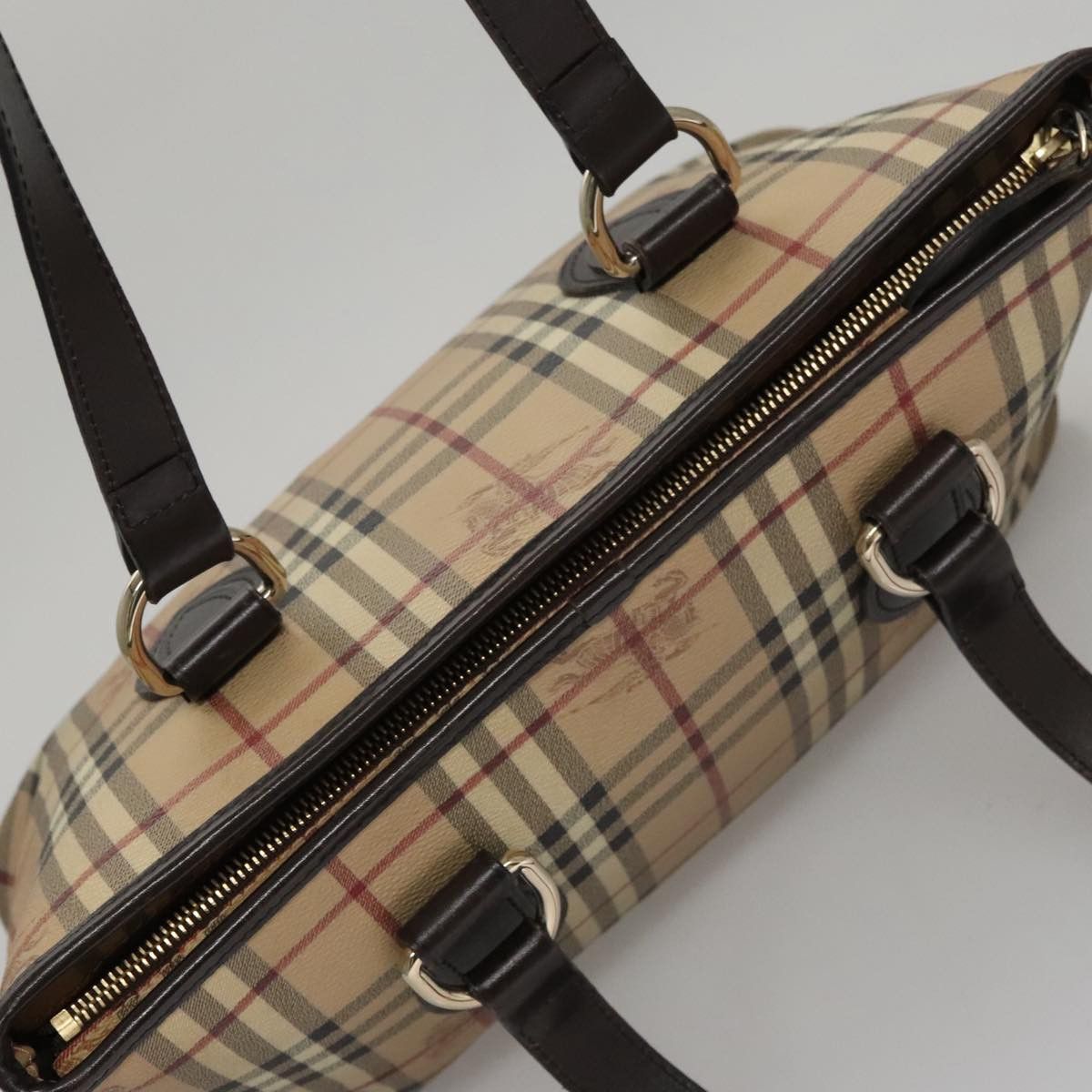 Burberry Nova Check Beige Canvas Tote Bag (Pre-Owned) Size ONE SIZE - 13 Thumbnail