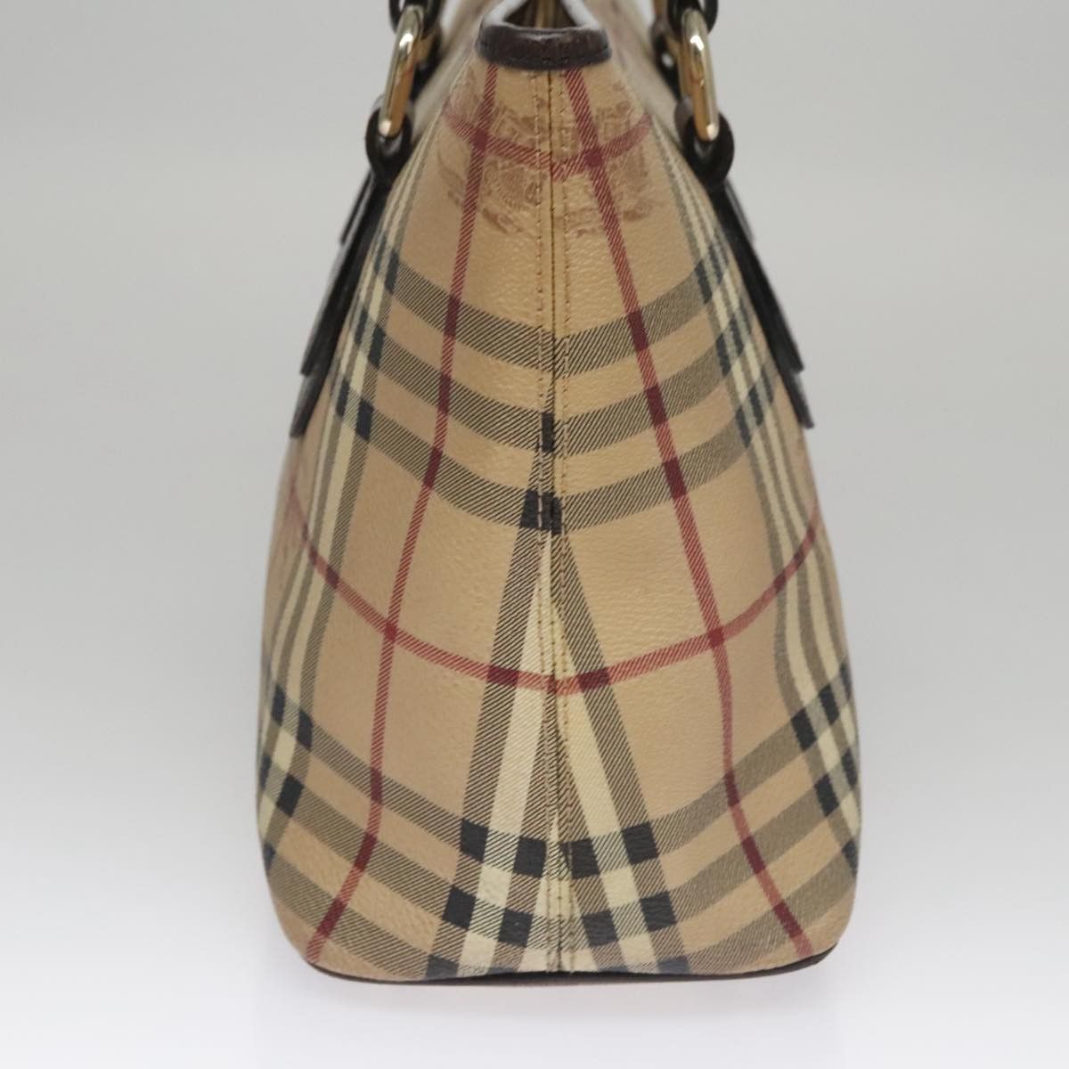 Burberry Nova Check Beige Canvas Tote Bag (Pre-Owned) Size ONE SIZE - 4 Thumbnail
