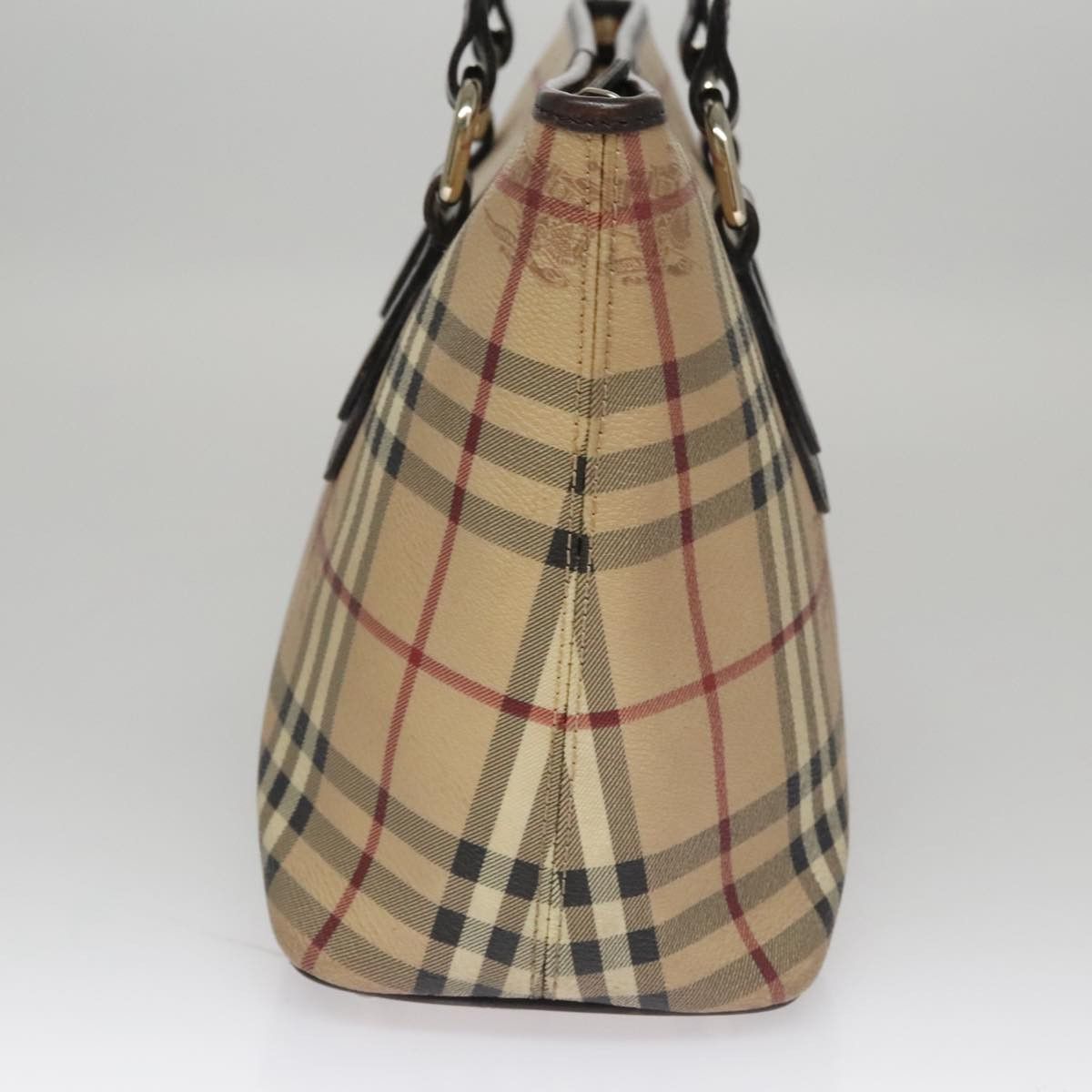 Burberry Nova Check Beige Canvas Tote Bag (Pre-Owned) Size ONE SIZE - 3 Thumbnail