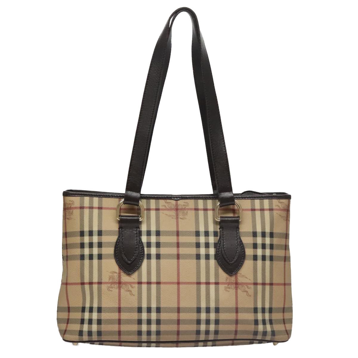 Burberry Nova Check Beige Canvas Tote Bag (Pre-Owned) Size ONE SIZE - 2 Thumbnail