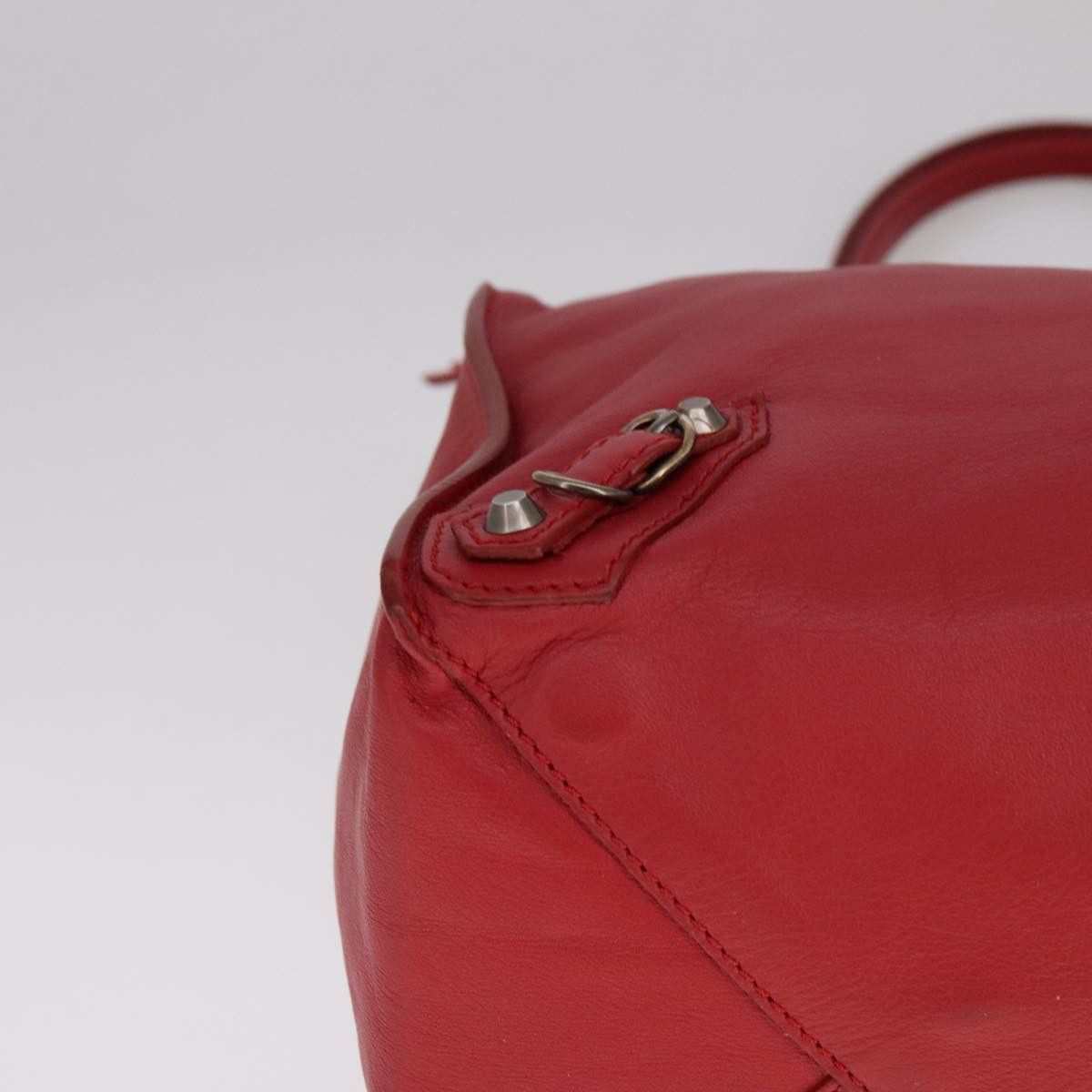 Balenciaga Papier Red Leather Tote Bag (Pre-Owned) Size ONE SIZE - 7 Thumbnail