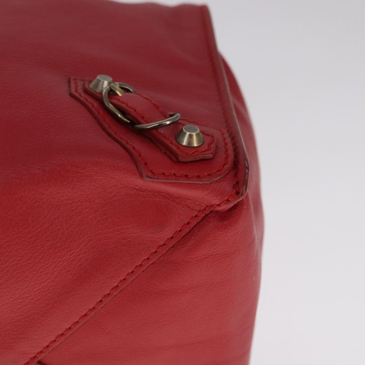 Balenciaga Papier Red Leather Tote Bag (Pre-Owned) Size ONE SIZE - 8 Thumbnail