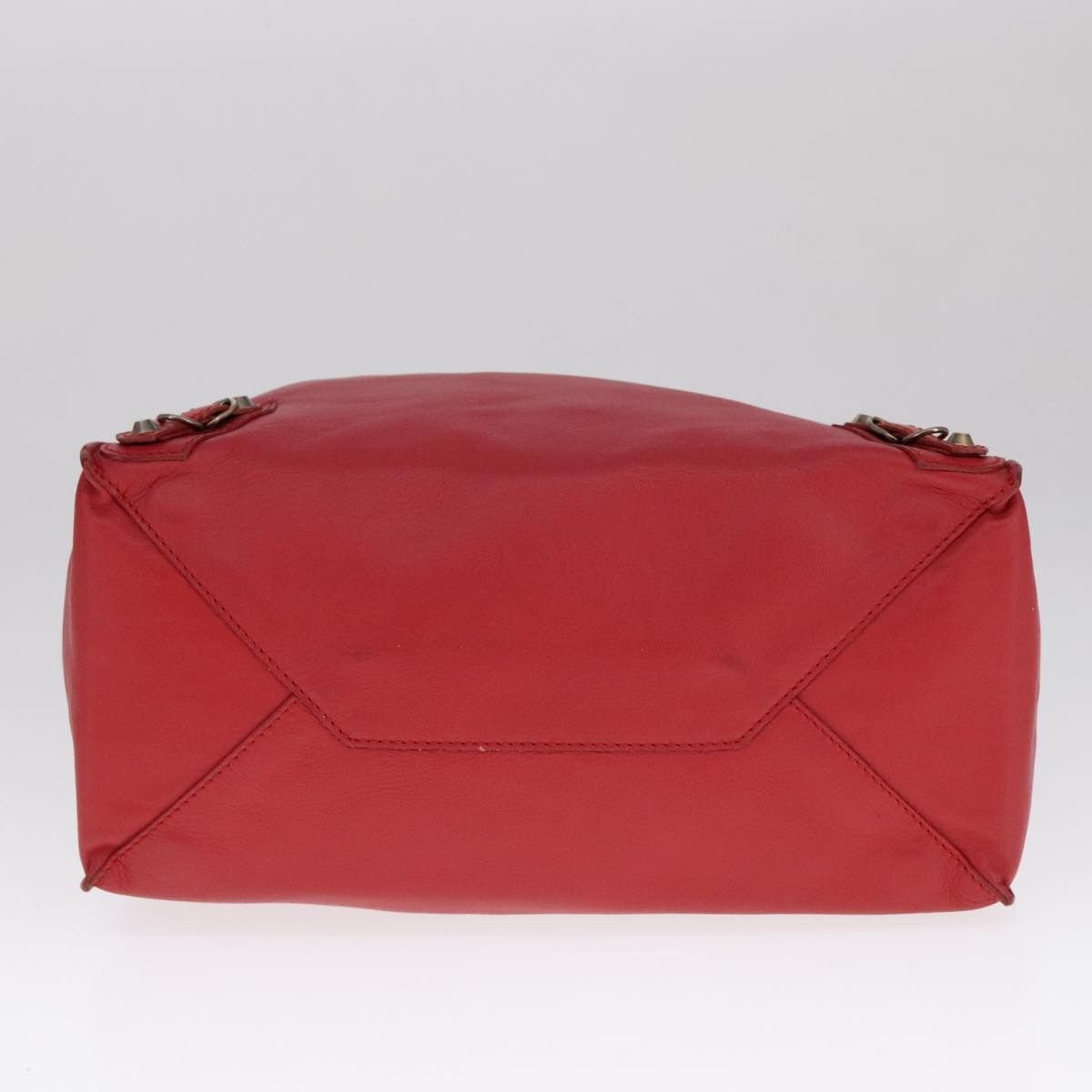 Balenciaga Papier Red Leather Tote Bag (Pre-Owned) Size ONE SIZE - 17 Thumbnail