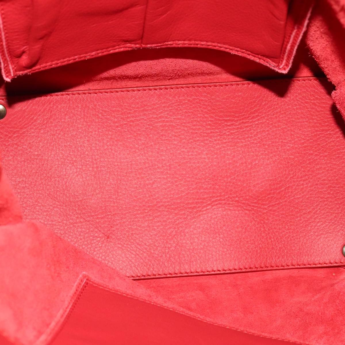 Balenciaga Papier Red Leather Tote Bag (Pre-Owned) Size ONE SIZE - 11 Thumbnail