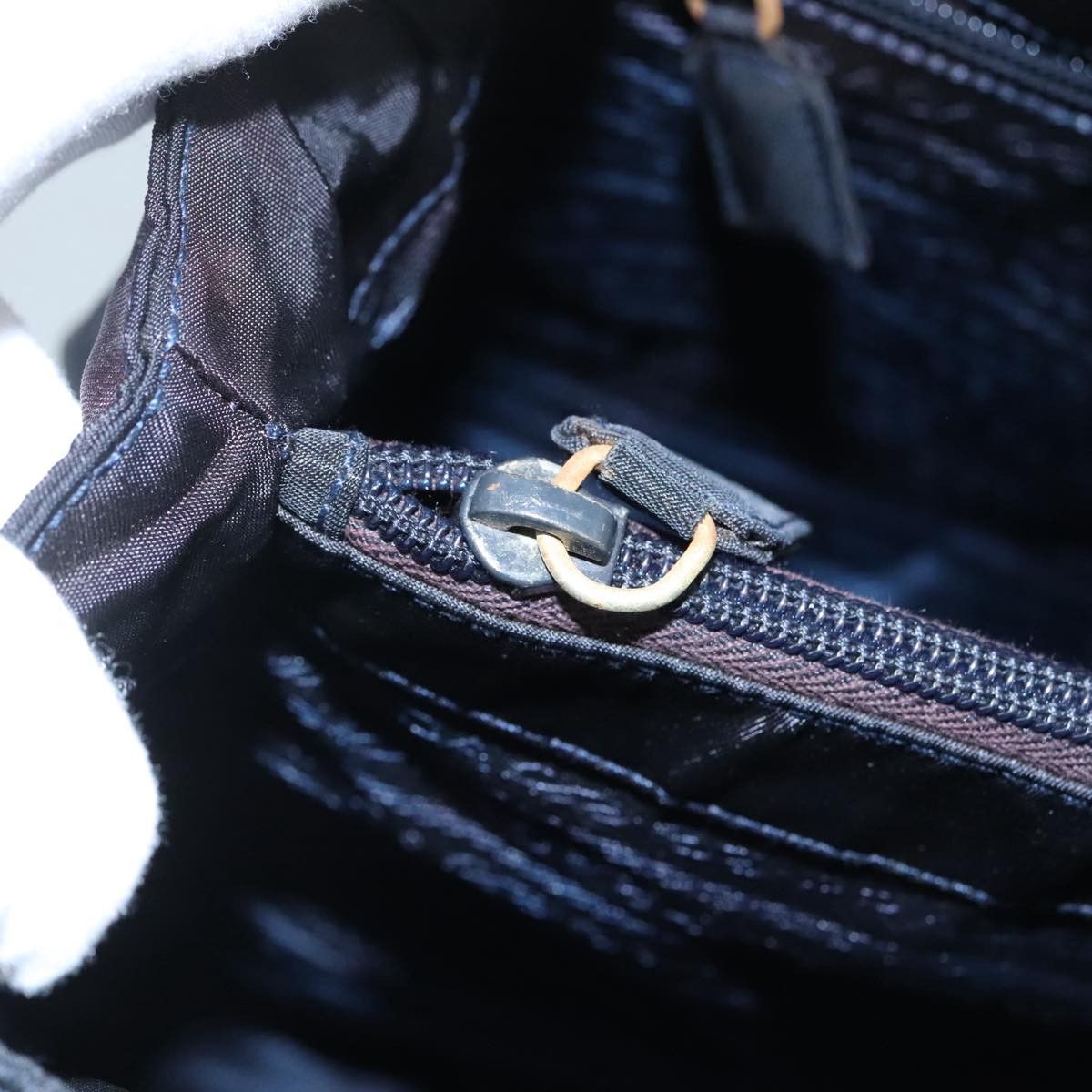 Prada Re-Nylon Navy Synthetic Tote Bag (Pre-Owned) Size ONE SIZE - 12 Thumbnail