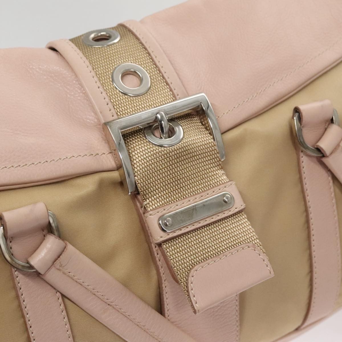 Prada Beige Synthetic Shoulder Bag (Pre-Owned) Size ONE SIZE - 15 Thumbnail