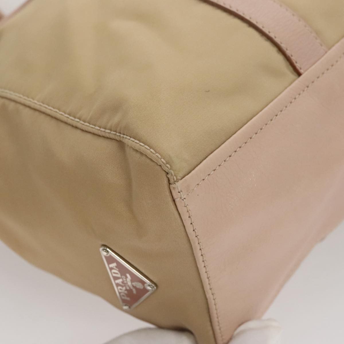 Prada Beige Synthetic Shoulder Bag (Pre-Owned) Size ONE SIZE - 9 Thumbnail