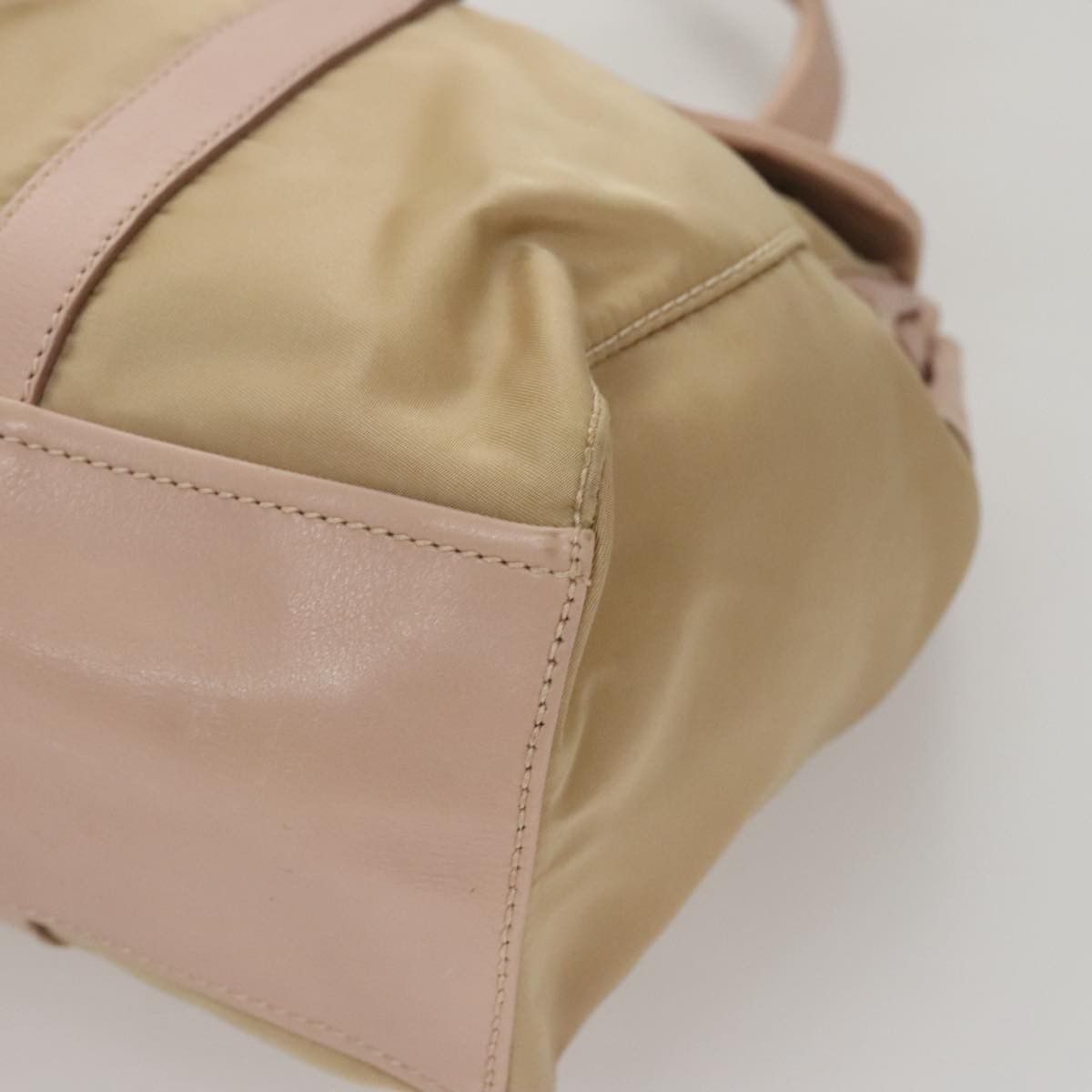 Prada Beige Synthetic Shoulder Bag (Pre-Owned) Size ONE SIZE - 10 Thumbnail