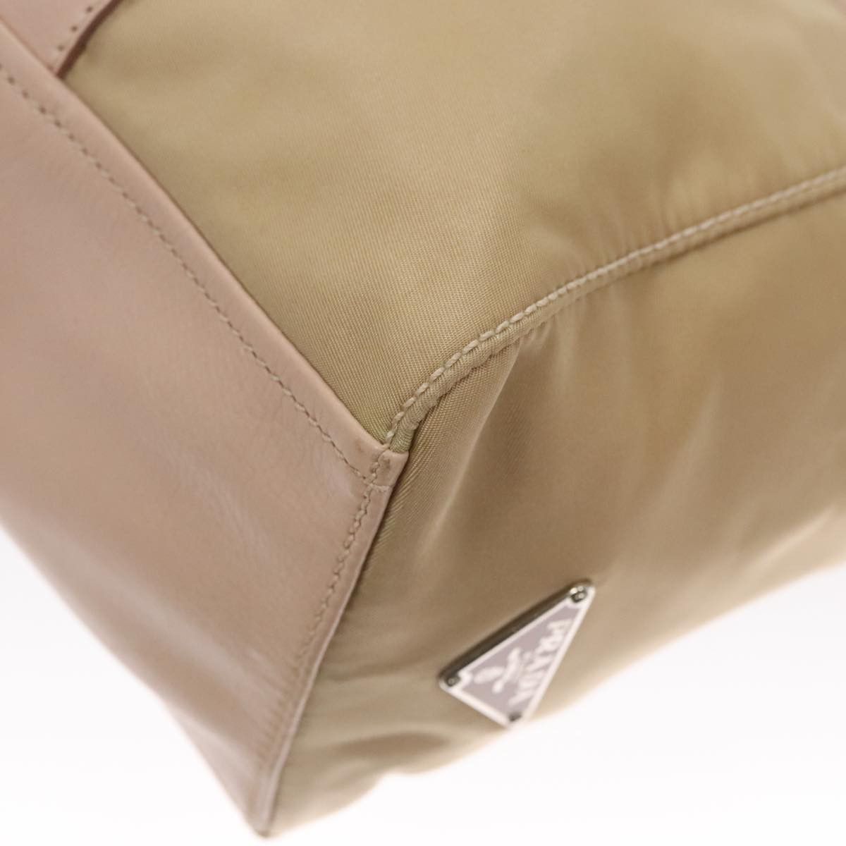 Prada Beige Synthetic Shoulder Bag (Pre-Owned) Size ONE SIZE - 12 Thumbnail