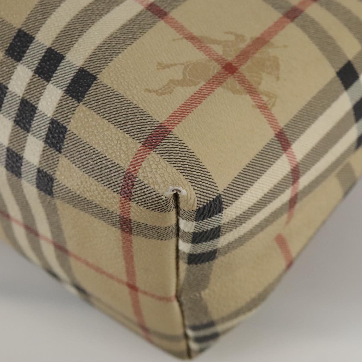 Burberry Nova Check Beige Canvas Tote Bag (Pre-Owned) Size ONE SIZE - 9 Thumbnail
