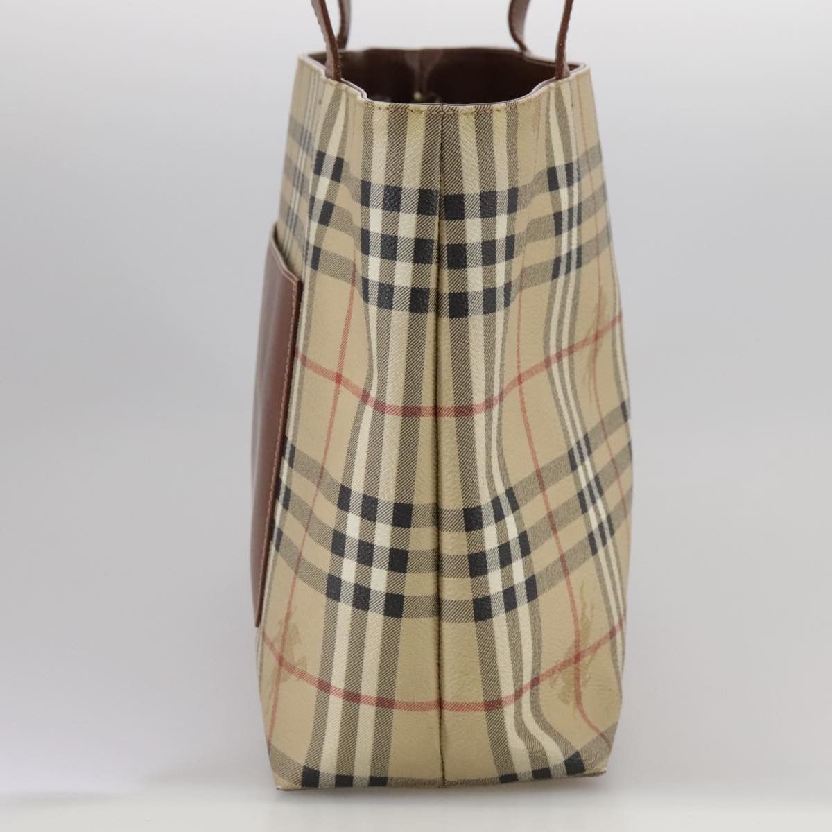 Burberry Nova Check Beige Canvas Tote Bag (Pre-Owned) Size ONE SIZE - 3 Thumbnail