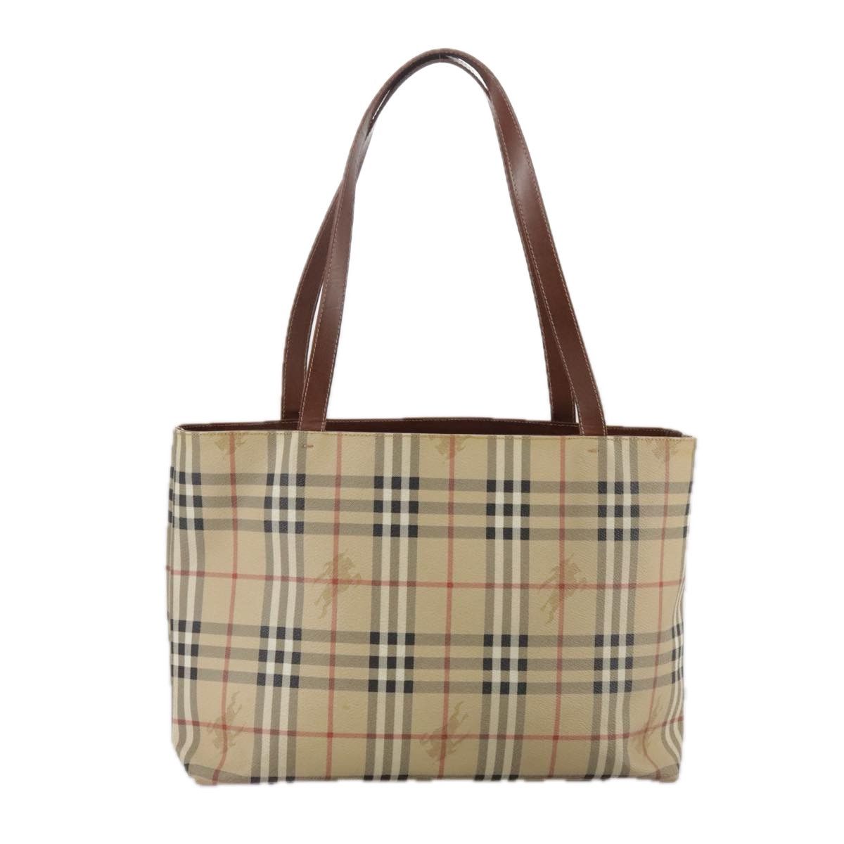 Burberry Nova Check Beige Canvas Tote Bag (Pre-Owned) Size ONE SIZE - 2 Thumbnail