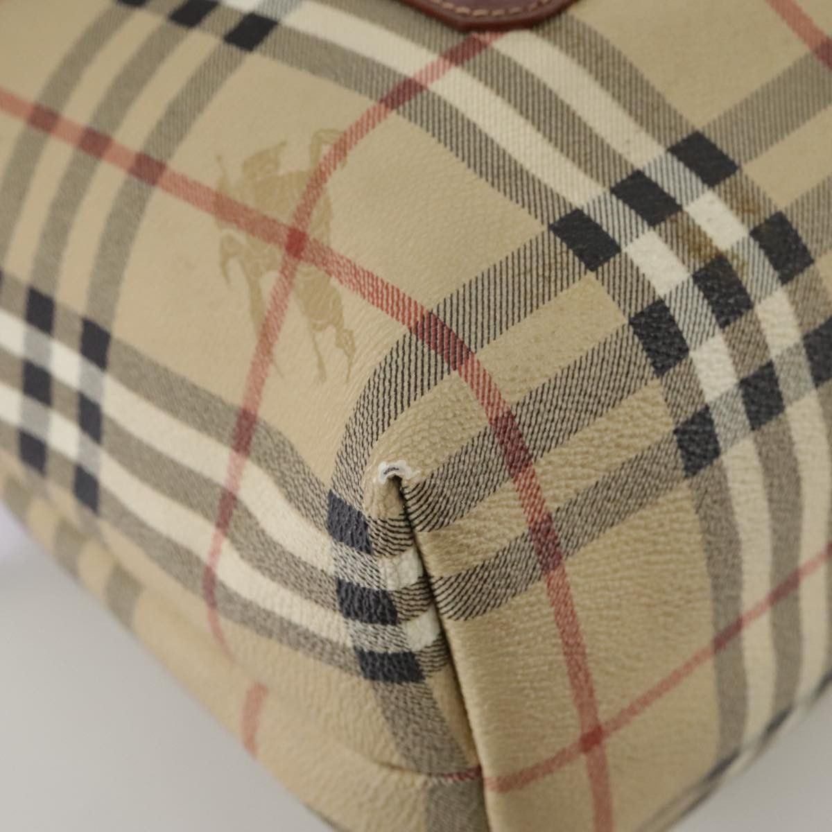 Burberry Nova Check Beige Canvas Tote Bag (Pre-Owned) Size ONE SIZE - 7 Thumbnail