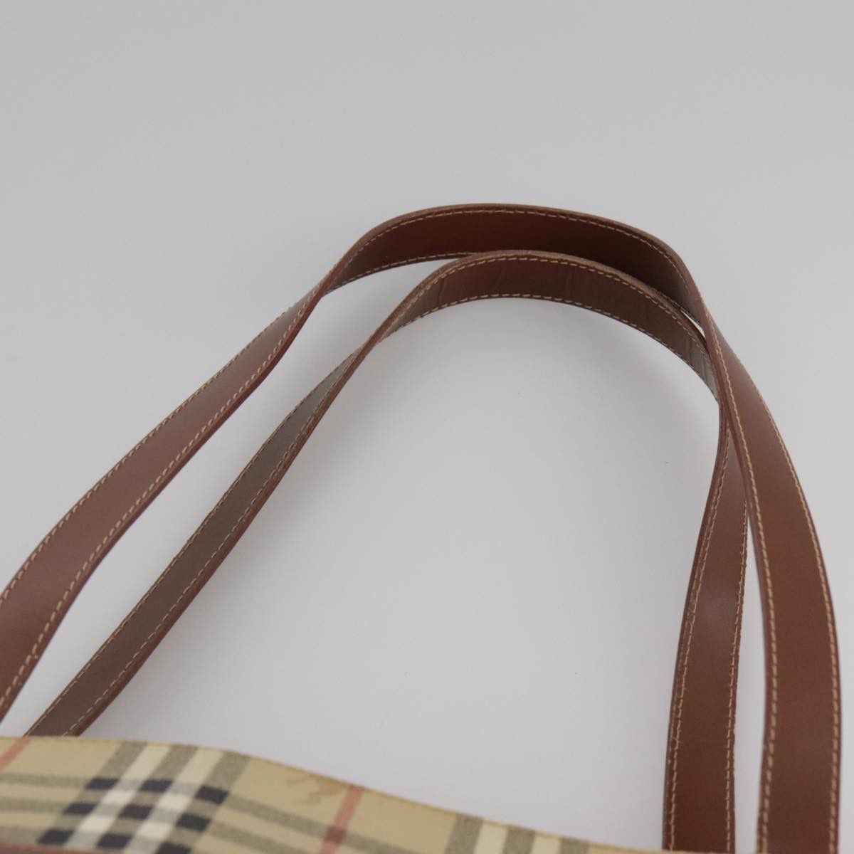 Burberry Nova Check Beige Canvas Tote Bag (Pre-Owned) Size ONE SIZE - 6 Thumbnail