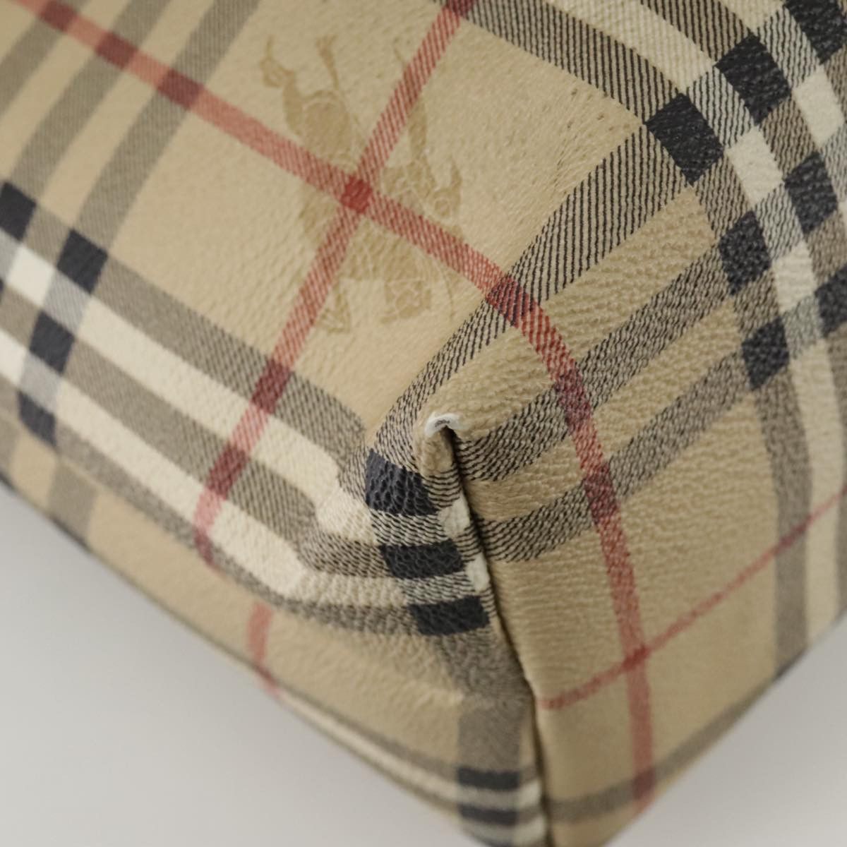 Burberry Nova Check Beige Canvas Tote Bag (Pre-Owned) Size ONE SIZE - 10 Thumbnail