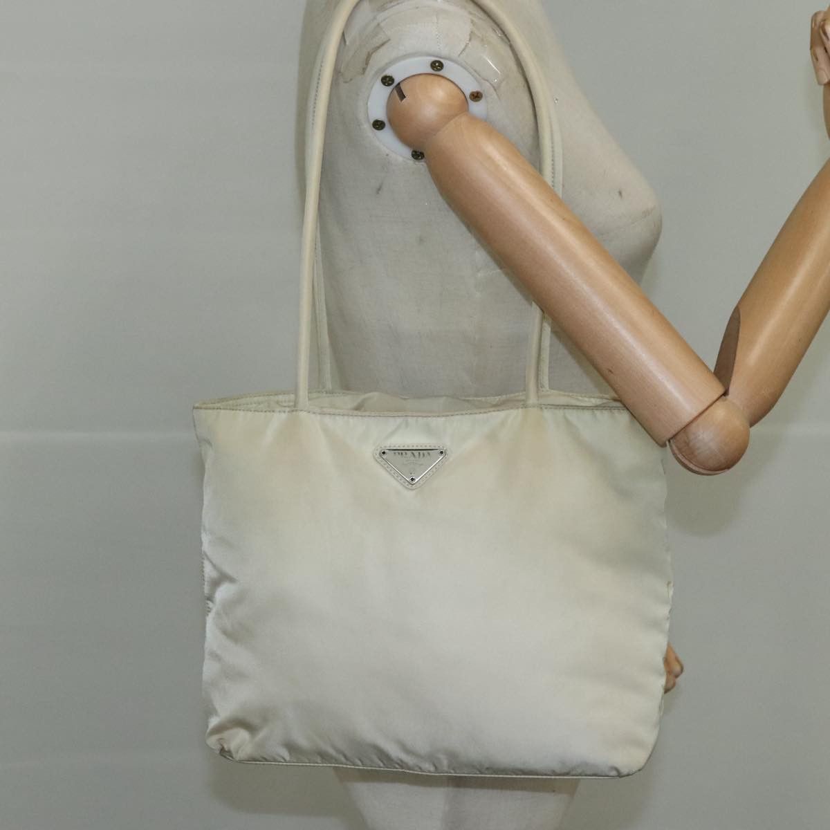 Prada Re-Nylon Beige Synthetic Tote Bag (Pre-Owned) Size ONE SIZE - 18 Thumbnail