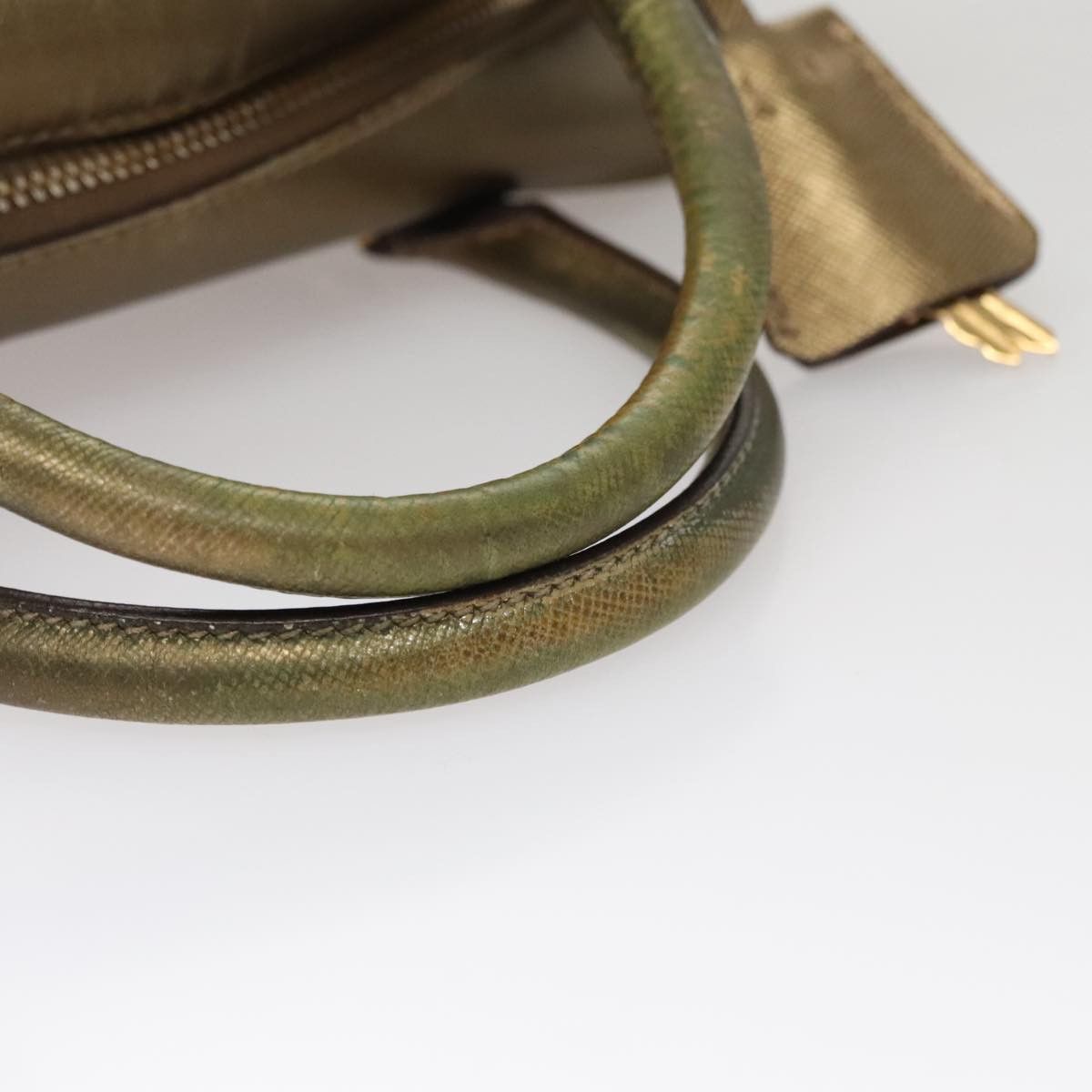 Prada Bauletto Gold Leather Handbag (Pre-Owned) Size ONE SIZE - 5 Thumbnail
