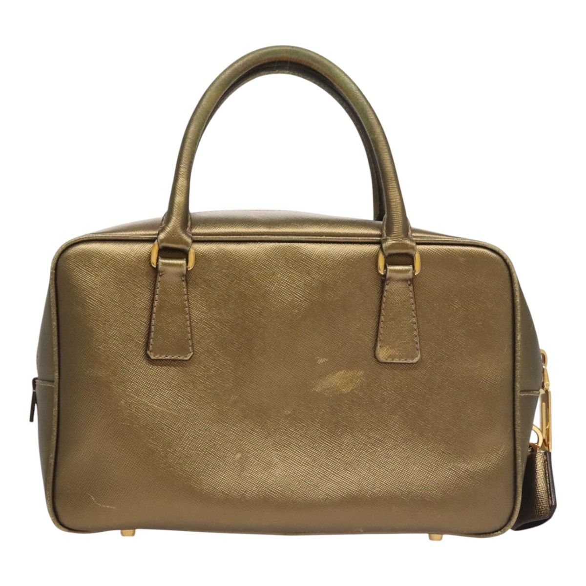Prada Bauletto Gold Leather Handbag (Pre-Owned) Size ONE SIZE - 2 Thumbnail
