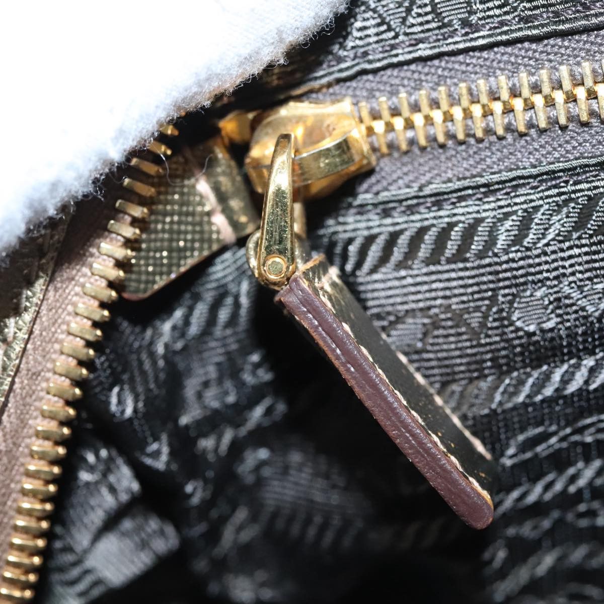 Prada Bauletto Gold Leather Handbag (Pre-Owned) Size ONE SIZE - 12 Thumbnail