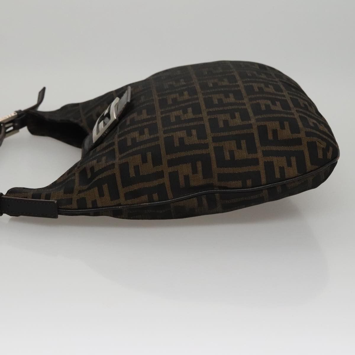 Fendi Zucca Brown Canvas Shoulder Bag (Pre-Owned) Size ONE SIZE - 4 Thumbnail
