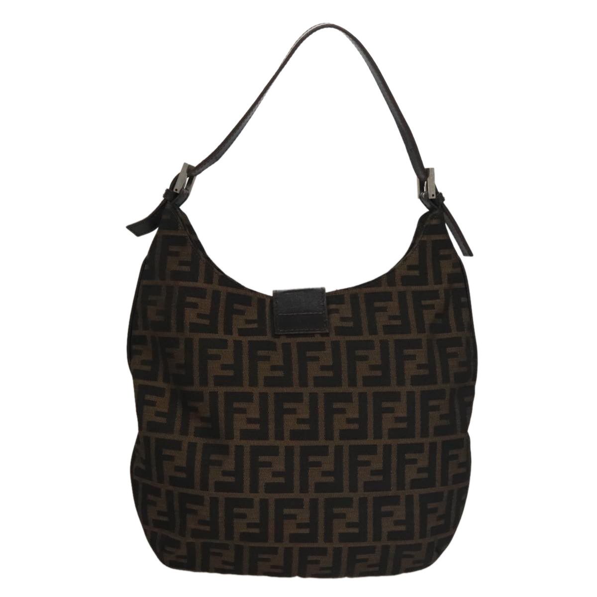Fendi Zucca Brown Canvas Shoulder Bag (Pre-Owned) Size ONE SIZE - 2 Thumbnail