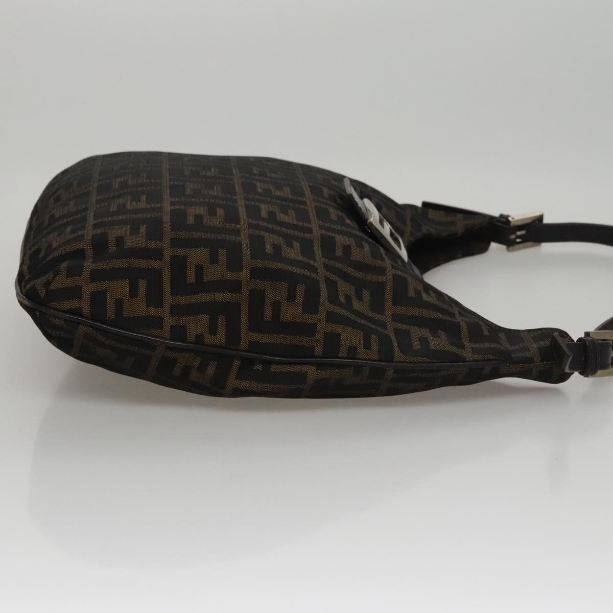 Fendi Zucca Brown Canvas Shoulder Bag (Pre-Owned) Size ONE SIZE - 3 Thumbnail