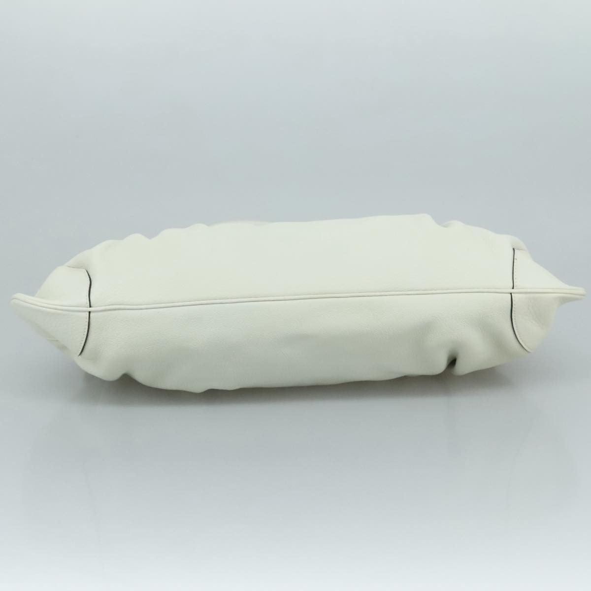 Salvatore Ferragamo Gancini White Leather Handbag (Pre-Owned) Size ONE SIZE - 6 Thumbnail