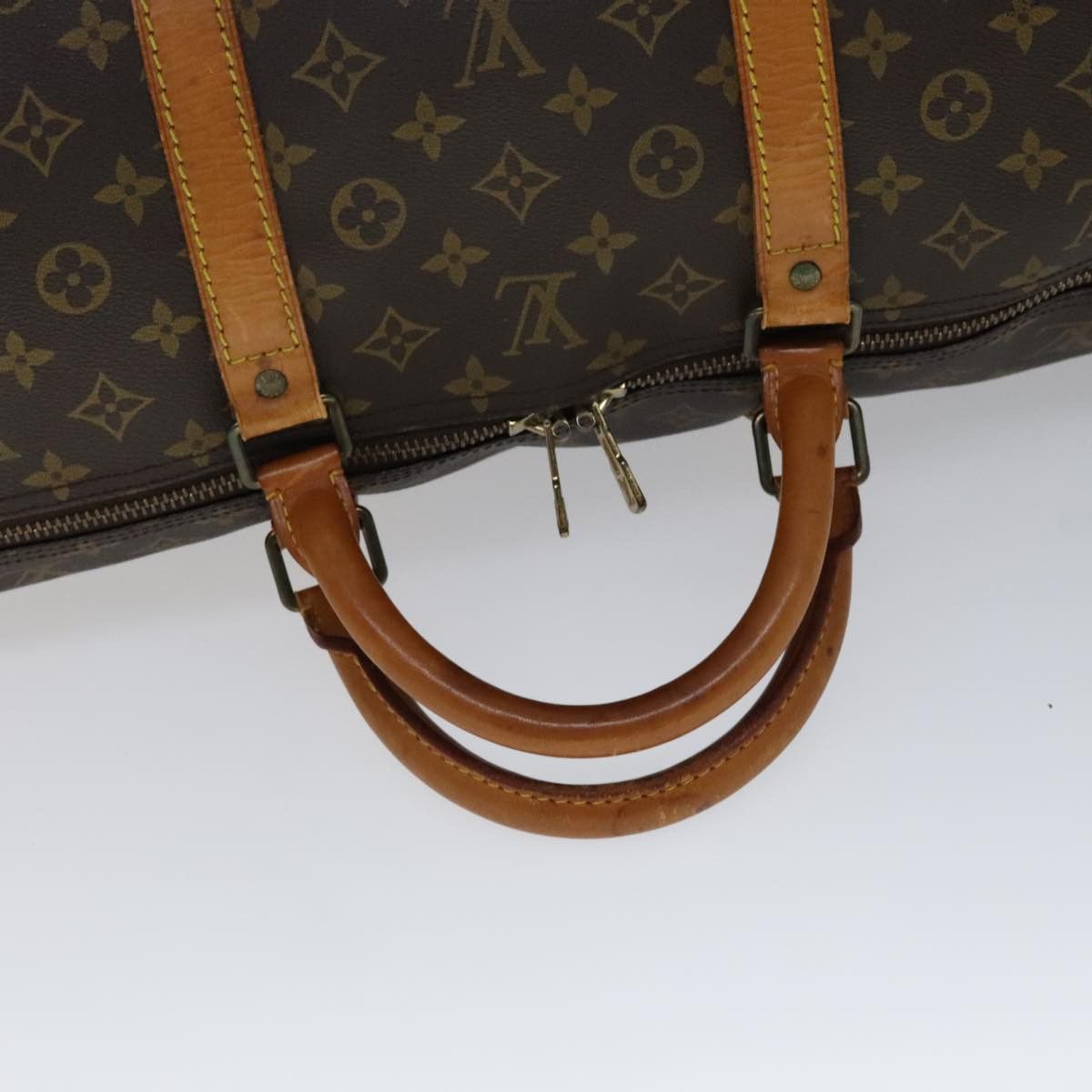 Louis Vuitton Keepall 60 Brown Canvas Travel Bag (Pre-Owned) Size ONE SIZE - 5 Thumbnail